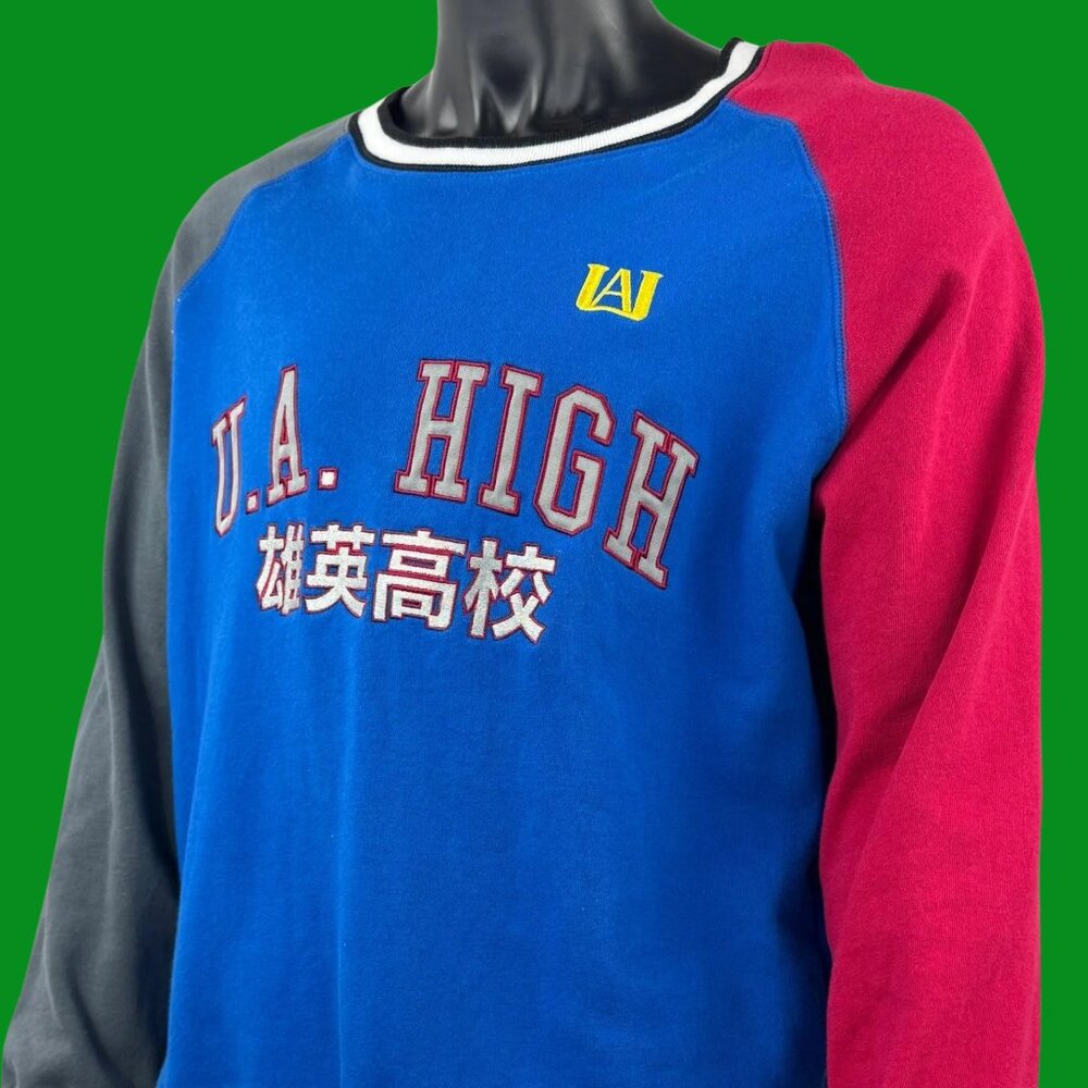 My Hero Academia U.A. High Todoroki Multicolored Varsity Crewneck - BoxLunch Exc